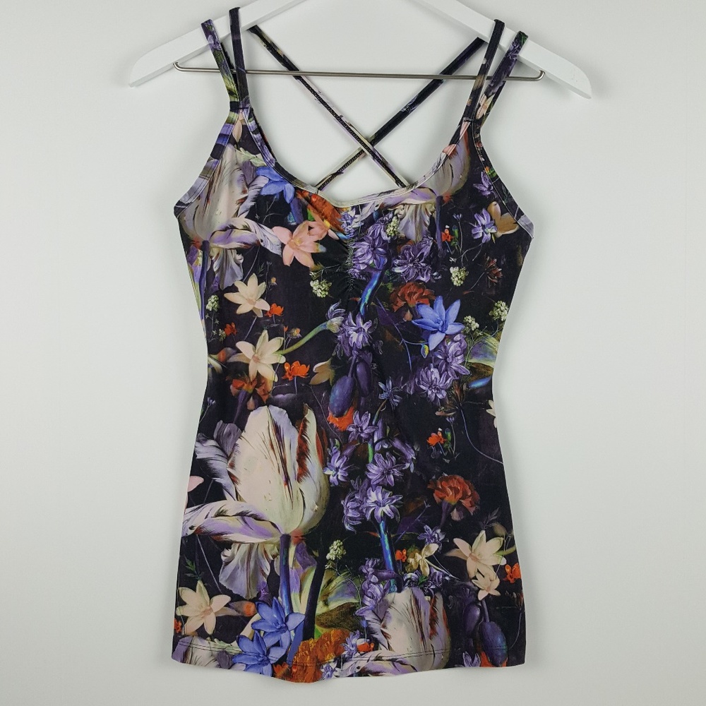 CALIA by Carrie Underwood Floral Tank Top Sz XS